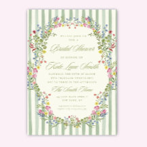 Blumen-Vintage-Hochzeitsshower-Einladung: Editierb