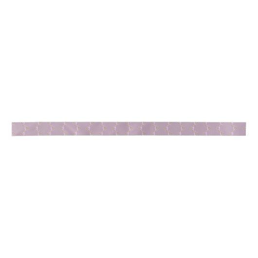 Blumen Vintage mauve Mel Mae Schmidt Stationery Satinband (Vorderseite)