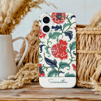 BLUMEN-VINTAGE-MUSTER iPhone / iPad-Hülle 16 Hülle