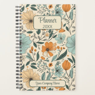 Blumen-Vintage-Muster Planer