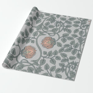 Blumen vintage nahtloses Muster, retro Tapeten Geschenkpapier
