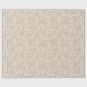 Blumen Vintage Romantik Blätter Muster Geschenkpapier (Flach)