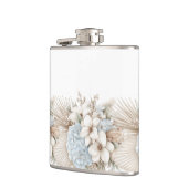 Blumen-Vinyl-umwickelte-Flasche Flachmann (Links)