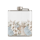 Blumen-Vinyl-umwickelte-Flasche Flachmann (Rückseite)