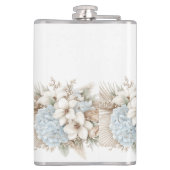 Blumen-Vinyl-umwickelte-Flasche Flachmann (Rückseite)
