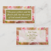 Blumen Visitenkarte (Vorne/Hinten)