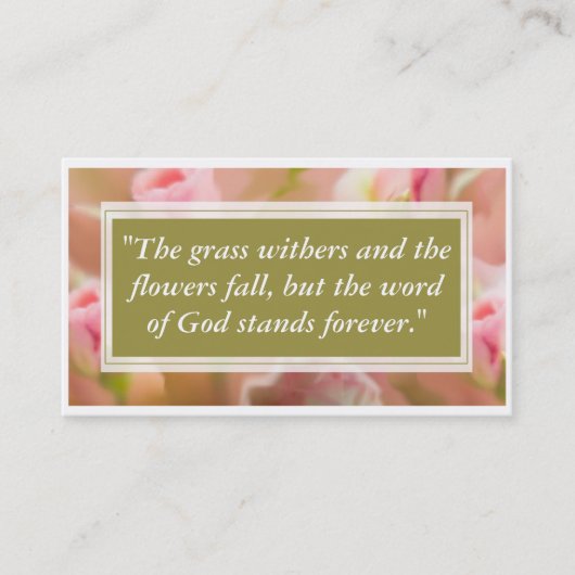 Blumen Visitenkarte (Vorderseite)