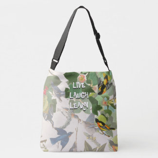 Blumen-Vögel Audubon Tier-Tier-Taschen-Tasche Tragetaschen Mit Langen Trägern