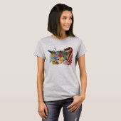 Blumen, Vögel und Flagge T - Shirt (Vorne ganz)