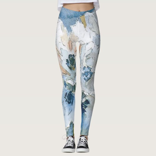 Blumen von Vrubel Leggings (Vorderseite)