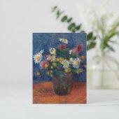 Blumen von William James Glackens Postkarte (Stehend Vorderseite)