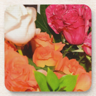 Blumen-Vorbereitungen, die Party-buntes Schicksal Getränkeuntersetzer