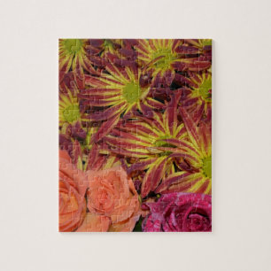 Blumen-Vorbereitungs-Mama-buntes Schicksal Puzzle