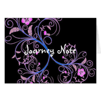 Blumen wachsen Reise-Anmerkung