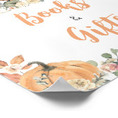 Blumen-Waldtiere Bücher und Geschenke Schild (Ecke)