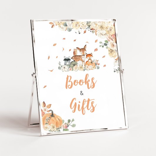 Blumen-Waldtiere Bücher und Geschenke Schild