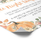 Blumen-Waldtiere Late Night Windeln Schild (Ecke)