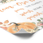 Blumen-Waldtiere-Mama-Osa-Bar-Schild Poster (Ecke)
