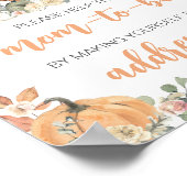 Blumen-Waldtiere-Umschlag-Station-Schild Poster (Ecke)