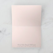 Blumen Waldwaldrotwild Boho Rose danken Ihnen Dankeskarte (Innenseite)