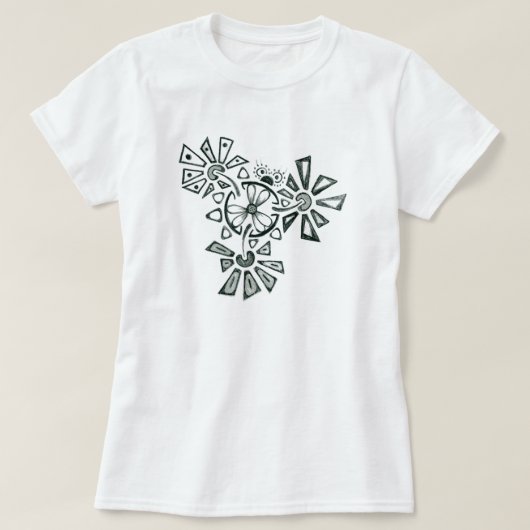 Blumen-Wanze T-Shirt (Design vorne)