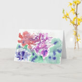 Blumen-Wasserfarbe-Gruß-Karte Karte (Gelbe Blume)