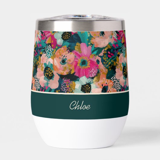 Blumen-Wasserfarben-Name  (Vorderseite)
