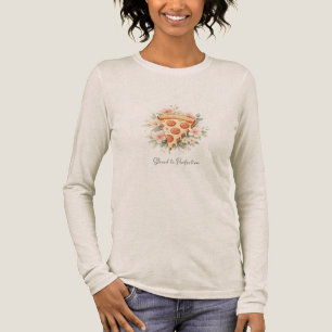Blumen Wasserschneiden-Pizza-Slice-T-Shirt – Gesch Tri-Blend Shirt