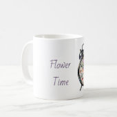 Blumen Wecker Kaffeetasse (Vorderseite Links)