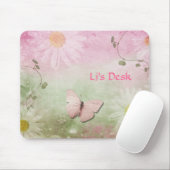 Blumen + Weiche Strudel-Reben + Schmetterling Mousepad (Mit Mouse)