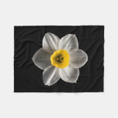 Blumen | Weiße affodische Blume Fleecedecke (Vorderseite (Horizontal))