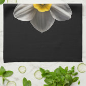 Blumen | Weiße affodische Blume Geschirrtuch (Gefaltet)