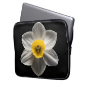 Blumen | Weiße affodische Blume Laptopschutzhülle (Vorderseite Links)