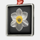 Blumen | Weiße affodische Blume Ornament Aus Metall (Links)