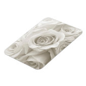 Blumen | Weiße Rosen Magnet (Linke Seite)