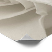 Blumen | Weiße Rosen Poster (Ecke)