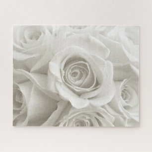 Blumen Weiße Rosen Puzzle