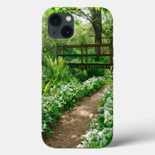 Blumen Weiße Wildblumen im Wald iPhone 13 Hülle