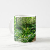 Blumen | Weiße Wildblumen im Wald Kaffeetasse (Vorderseite Links)
