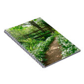 Blumen | Weiße Wildblumen im Wald Notizblock (Rechte Seite)