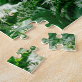 Blumen | Weiße Wildblumen im Wald Puzzle (Seite)