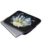 Blumen | Weißer Chrysanthemum Laptopschutzhülle (Vorne Knopf)