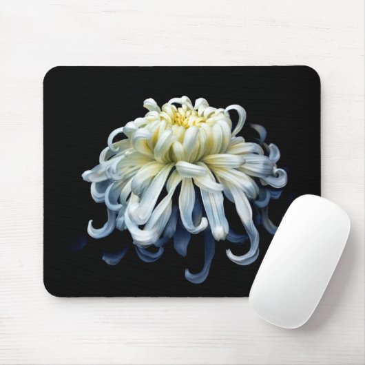 Blumen | Weißer Chrysanthemum Mousepad (Mit Mouse)