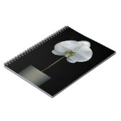 Blumen | Weißorchid-Blume Notizblock (Linke Seite)