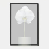 Blumen | Weißorchid-Blume Post-it Klebezettel (Vorderseite)