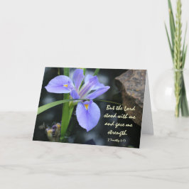 Blumen werden gut; Schrift Verse über Gottes Stärk Karte