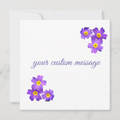 Blumen Werden Sie meine Bridesmaid-Karte sein Einladung (Rückseite)