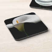 Blumen | White Calla Lily Getränkeuntersetzer (Linke Seite)