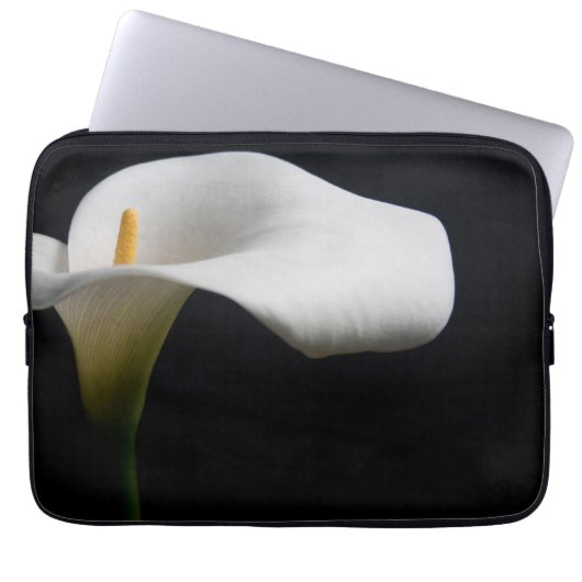 Blumen | White Calla Lily Laptopschutzhülle (Vorderseite)