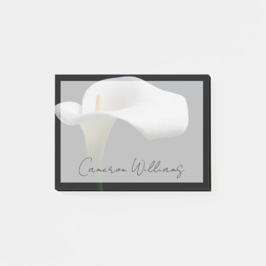 Blumen | White Calla Lily Post-it Klebezettel (Vorderseite)